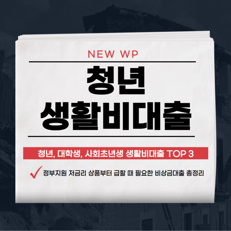 청년 생활비대출