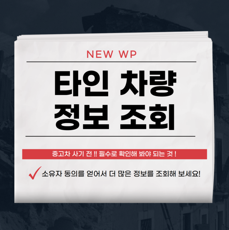 타인 차량 조회