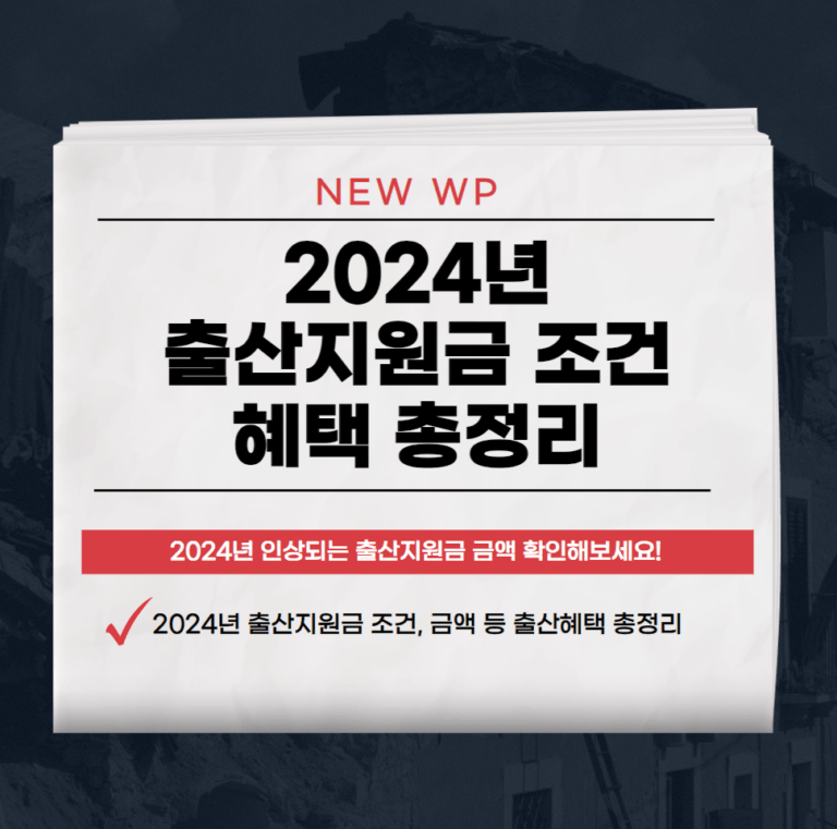 2024년 출산지원금