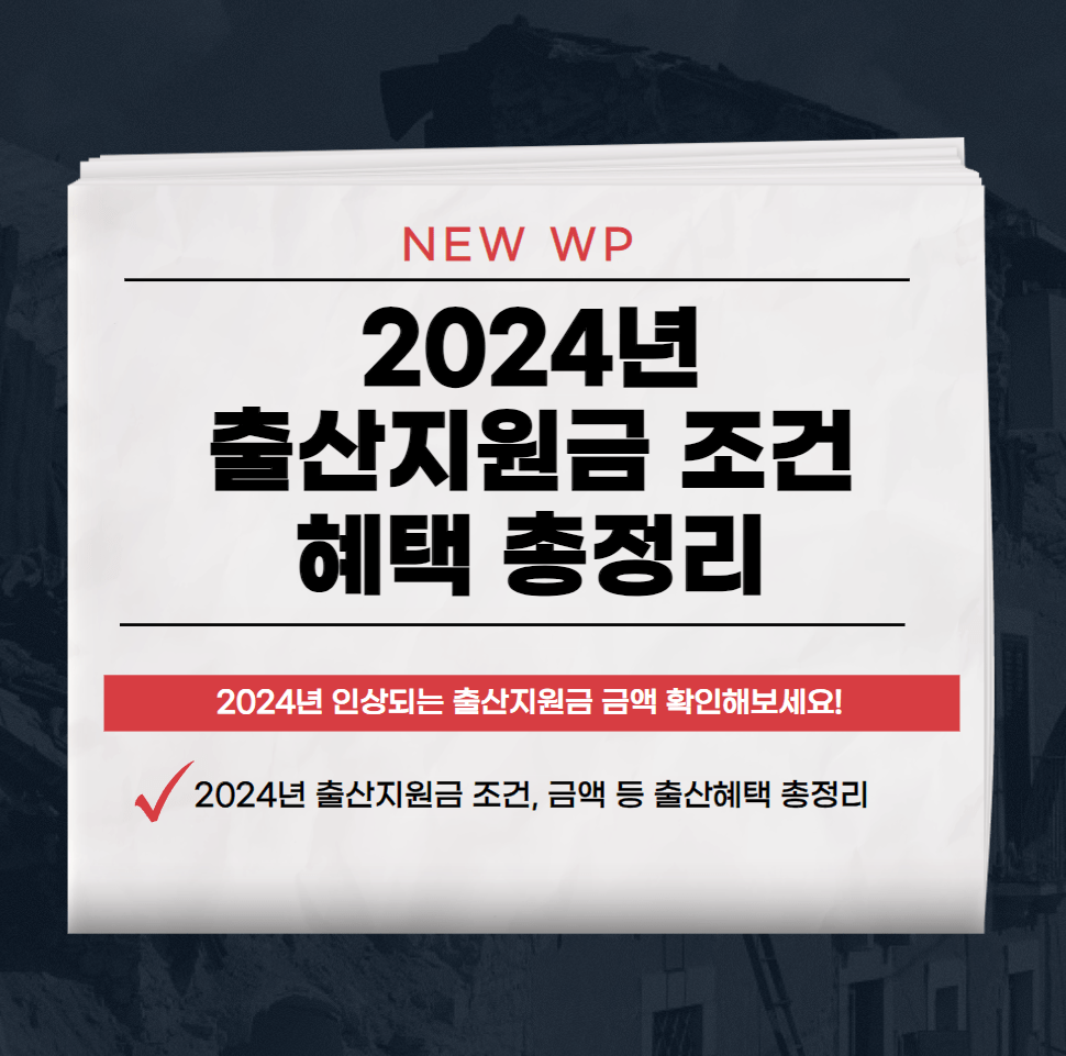 2024년 출산지원금